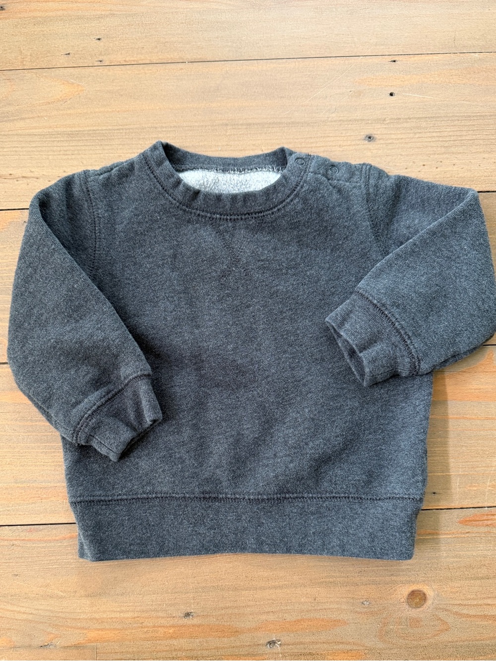 Primary Dark Gray Baby Crewneck Sweatshirt - 12-18 Months